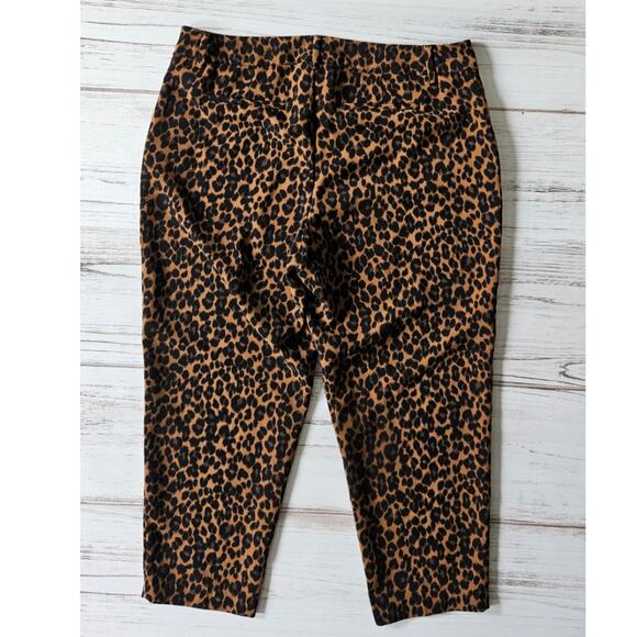 Old Navy Harper Pant, leopard print, brown and black sz 16 Plus Long - Picture 5 of 5